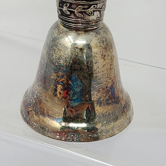 Madison Avenue Christmas Bell 2000 Silver Plated Making Spirits Bright Collector - Picture 7 of 11